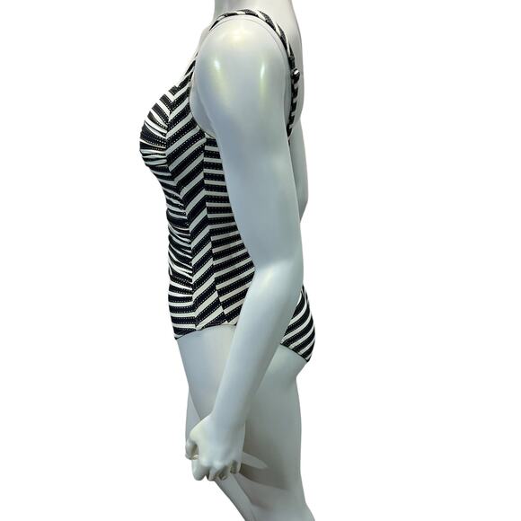 NIPTUCK SWIM Retro Barbie-Inspired Striped One-Piece Swimsuit - Size US 6 - Picture 3 of 16